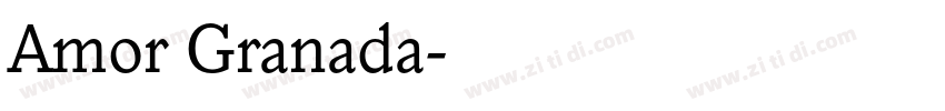 Amor Granada字体转换